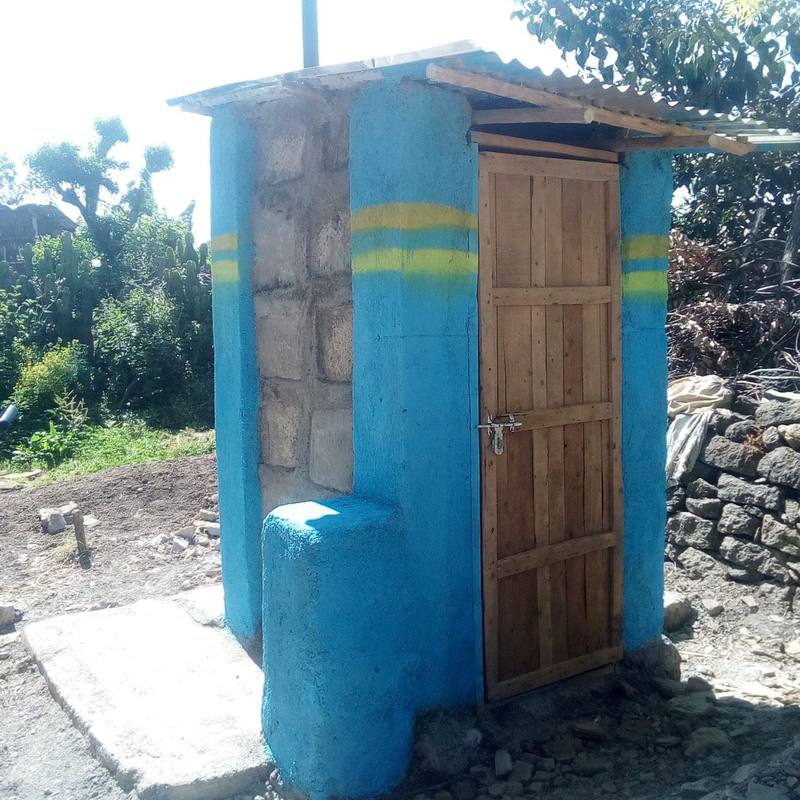 A finished toilet ready for handover